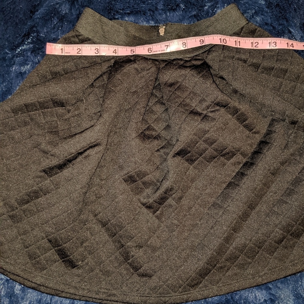 Xhilaration black quilted mini